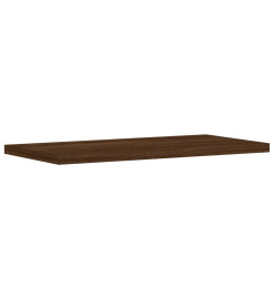 Étagères murales 8 pcs chêne marron 40x20x1,5cm bois ingénierie