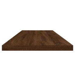 Étagères murales 4pcs chêne marron 100x20x1,5cm bois ingénierie