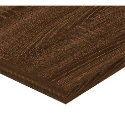 Étagères murales 4pcs chêne marron 100x20x1,5cm bois ingénierie