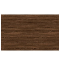 Étagères murales 4 pcs chêne marron 80x50x1,5cm bois ingénierie