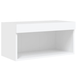 Ensemble de meubles TV muraux 6 pcs avec lumières LED blanc