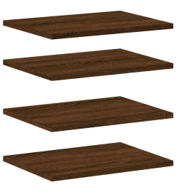 Étagères murales 4 pcs chêne marron 40x30x1,5cm bois ingénierie