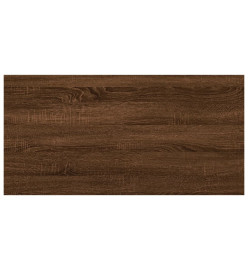 Étagères murales 4 pcs chêne marron 40x20x1,5cm bois ingénierie