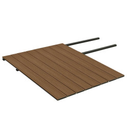 Panneaux de terrasse et accessoires WPC Marron/gris 20 m² 4 m