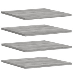 Étagères murales 4 pcs sonoma gris 40x50x1,5 cm bois ingénierie