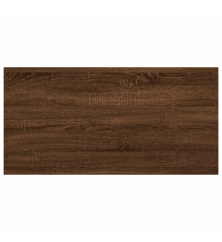 Étagères murales 4 pcs chêne marron 60x20x1,5cm bois ingénierie