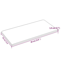 Panneaux muraux 12 pcs Violet 60x30 cm Tissu 2,16 m²