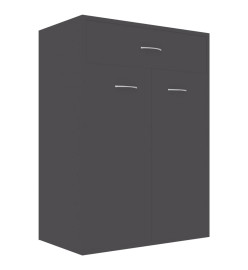 Armoire à chaussures Gris 60x35x84 cm Aggloméré