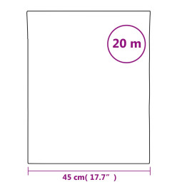 Film de fenêtre statique dépoli blanc transparent 45x2000cm PVC