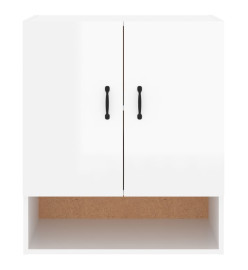 Armoire murale Blanc brillant 60x31x70 cm Bois d'ingénierie