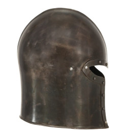 Casque de chevalier médiéval antique pour GN Argenté Acier