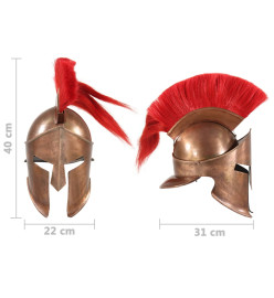 Casque de guerrier grec antique pour GN Cuivre Acier