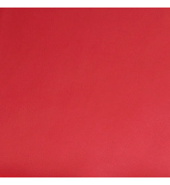 Fauteuil de massage inclinable rouge similicuir