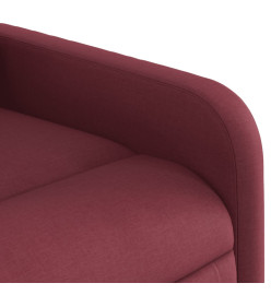 Fauteuil inclinable de massage électrique Rouge bordeaux Tissu