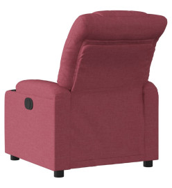 Fauteuil inclinable électrique Rouge bordeaux Tissu