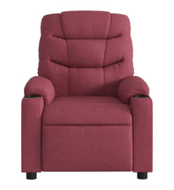 Fauteuil inclinable électrique Rouge bordeaux Tissu