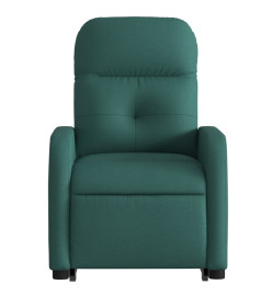 Fauteuil inclinable électrique vert foncé tissu