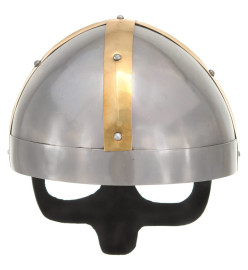 Casque de viking de réplique antique pour GN Argenté Acier