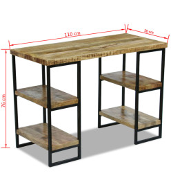 Bureau en bois de manguier 110 x 50 x 76 cm