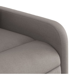 Fauteuil de massage inclinable électrique Taupe Tissu