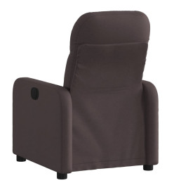 Fauteuil inclinable Marron foncé Tissu
