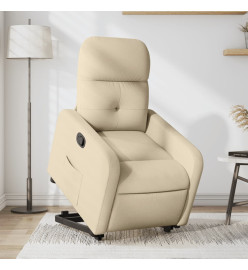 Fauteuil inclinable Crème Tissu
