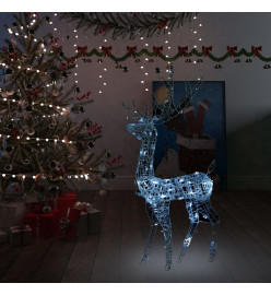 Renne de décoration de Noël Acrylique 140 LED blanc froid 120 cm