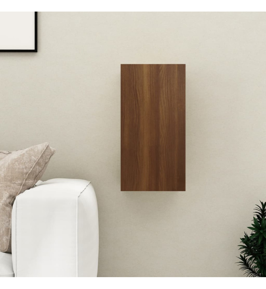 Meuble TV Chêne marron 30,5x30x60 cm Bois d'ingénierie