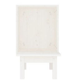 Maison pour chat Blanc 60x36x60 cm Bois de pin massif