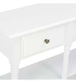 Table console Blanc 120x30x76 cm MDF