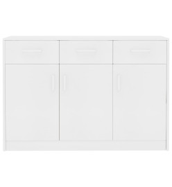 Buffet Blanc 110x30x75 cm Aggloméré
