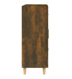 Buffet chêne fumé 69,5x34x90 cm bois d'ingénierie