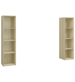 Meubles TV 2 pcs Chêne sonoma 142,5x35x36,5 cm Aggloméré