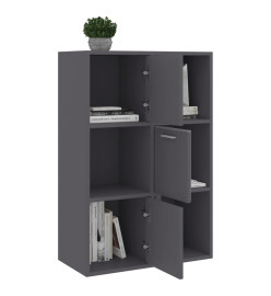 Armoire de rangement Gris 60x29,5x90 cm Aggloméré