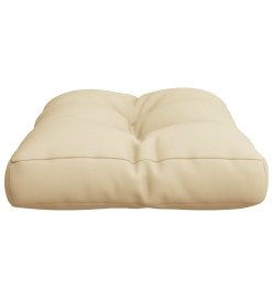 Coussin de palette beige 60x40x12 cm tissu