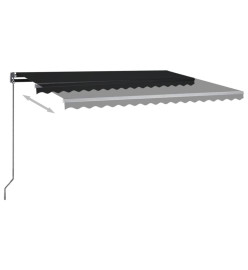 Auvent automatique sur pied 400x300 cm Anthracite