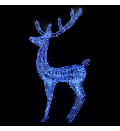 Rennes de Noël XXL Acrylique 250 LED 3 pcs 180 cm Bleu