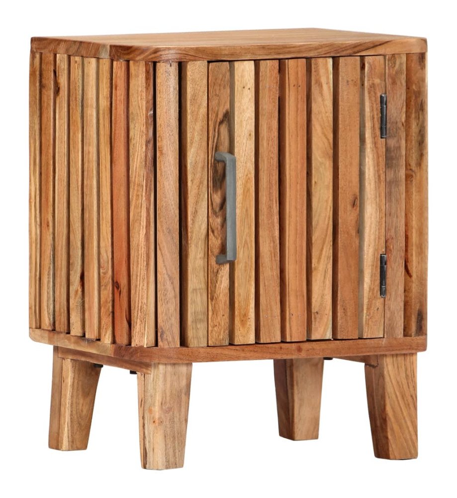 Table de chevet 40 x 30 x 50 cm Bois d'acacia massif