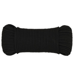 Corde de travail Noir 5 mm 500 m Polyester