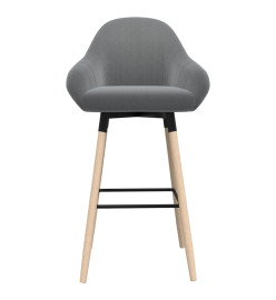 Tabouret de bar Gris clair Tissu