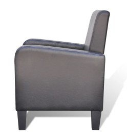 Fauteuil Noir Similicuir