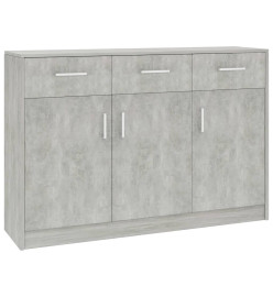 Buffet Gris béton 110x30x75 cm Aggloméré