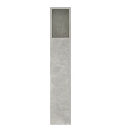 Armoire de tête de lit Gris béton 140x18,5x104,5 cm