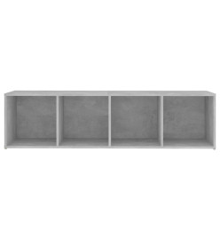 Meuble TV Gris béton 142,5x35x36,5 cm Aggloméré