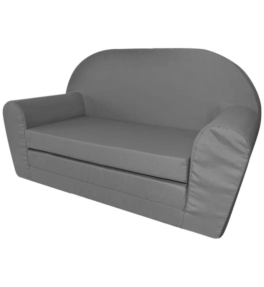 Chaise longue pliable pour enfants Gris