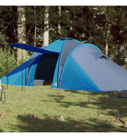 Tente de camping 6 personnes bleu 576x238x193 cm taffetas 185T