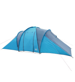 Tente de camping 6 personnes bleu 576x238x193 cm taffetas 185T