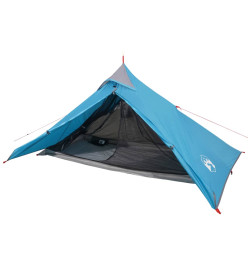 Tente de camping 1 personne bleu 255x153x130 cm taffetas 185T