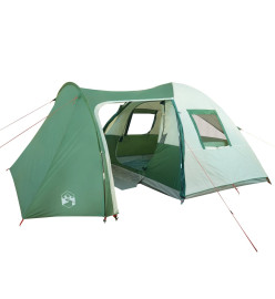 Tente de camping 6 personnes vert 466x342x200 cm taffetas 185T