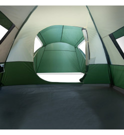 Tente de camping 6 personnes vert 466x342x200 cm taffetas 185T